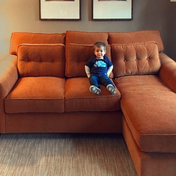 121″ Black Leather Fitzgerald Chesterfield Chaise Sleeper